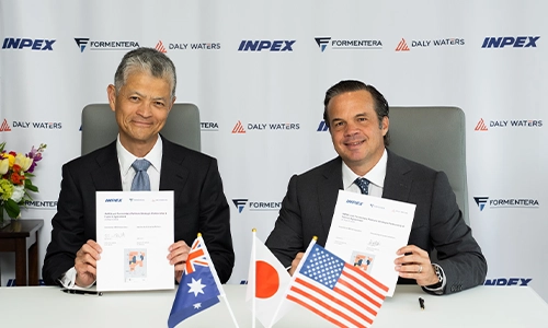 INPEX Managing Director, Country Chair Australia Tetsu Murayama, and Formentera Partners Managing Partner Bryan Sheffield.