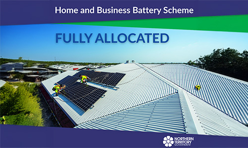 Home and Business Battery Scheme grants fully allocated