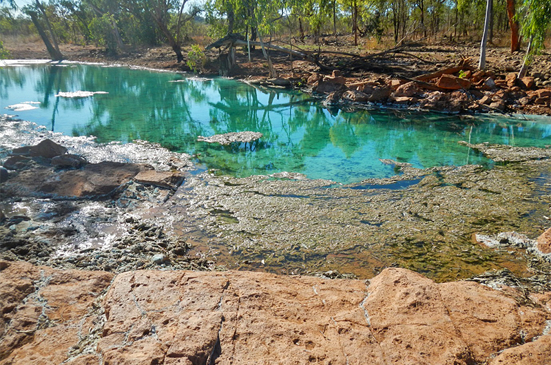 Hanrahans Pool during the dry season (August 2014) Hanrahans Pool during the dry season (August 2014)
