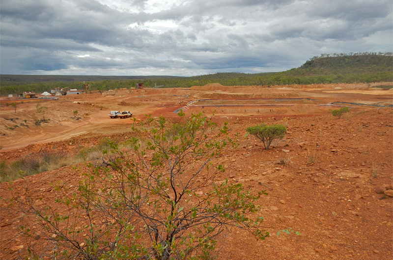 View of the mine site looking north (2013). View of the mine site looking north (2013).